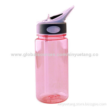 2014 Hot Selling Shenzhen Factory BPA-free Clear Tritan Bottle with Straw, Sized 75 x 210mm